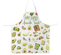 MYSOMY Avocado Toast Apron Avocado Toast Gifts Avocado Print Apron Avocado Themed Gifts Avocado Toast Cooking Gifts (but first Avocado ap)