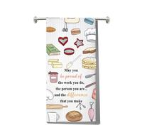 MYSOMY Baker Kitchen Towels Baking Themed Dish Towels Baking Sour Dough Towel Bakery Kitchen Towel Sourdough Baker Gifts (be proud UK)