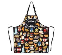 MYSOMY Balkan Kitchen Apron Baka's Kuhinja Gifts Majka's Kuhinja Gifts Balkan Grandma Mom Apron Bosnian Mom Gifts (Baka's Kuhinja uk3)