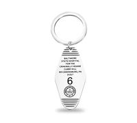 MYSOMY Baltimore State Hospital Keychain Silence Lambs Inspired Gift Criminally Insane Keychain Baltimore State Hospital Merch (PA6 UK)