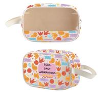 MYSOMY BCBA Therapist Gifts Board Certified Behavior Analyst Appreciation Waterproof Zipper Pouch Clear Toiletry Bag (BCBA Daily)