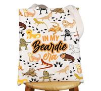 MYSOMY Bearded Dragon Tote Bag Bearded Dragon Lover Gifts Bearded Dragon Mom Gifts In My Beardie Era Gifts (Bearded UK)