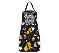 MYSOMY Beauty Movie Inspired Gifts Belle Rose Apron Princess Belle Lover Gift Fairy Tale Gift Beauty Movie Merchandise (Beauty Apron)