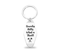 MYSOMY Beverly Movie Motel Keychain Phyllis Nefler Gifts Beverly Hills What A Thrill California Beverly Hills Gift (What a Thrill uk)