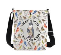 MYSOMY Bird Nerd Crossbody Bag Bird Watcher Gifts Bird Lovers Shoulder Bag Twitcher Gifts Bird Watching Gifts (I’m not a creep CB2)