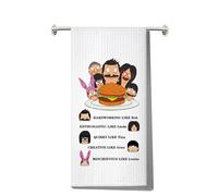 MYSOMY Bob Cartoon TV Show Towels Bob Bob & Linda & Tina & Gene & Louise Gifts Bob Belcher Gifts (MISCHIEVOUS LIKE UK)