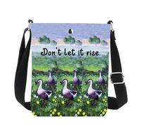 MYSOMY Book Inspired Crossbody Bag Bookish Gift Like All Fire Gift Don't Let It Rise Goose Shoulder Bag (it rise CB1)
