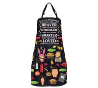 MYSOMY Burgers Inspired Gift Belcher Family Waterproof Apron Burgers Fans Gift Bob’s TV Show Merchandise for Women (Bob's Apron)