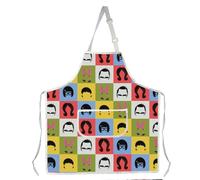 MYSOMY Burgers Inspired Gift Burgers Family Waterproof Apron Burgers Fans Gift Bob's TV Show Apron for Women Men (Bob's Apron3)