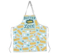 MYSOMY Butter Kitchen Apron Butter Lover Gift Salted Butter Themed Apron Butter is My Love Language (Butter Apron3)