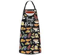 MYSOMY Cajun Gumbo Kitchen Apron Cajun Gumbo Gift Louisiana Gumbo Apron Cajun Cuisine Apron First You Make The Roux Gift (First you UK1)