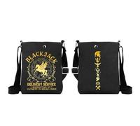 MYSOMY Camp Half Blood Crossbody Bag Percy Fans Reusable Shoulder Bag Jamp Jupiter Sopping Bag Greek Mythology Lovers Gift (BLACKJACK CB)