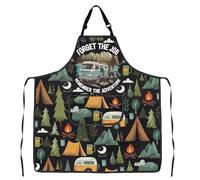 MYSOMY Camping Kitchen Apron Nature Lover Gift Forget the Job Remember the Adventure Gift Camp Life Merch (Adventure Apron3)