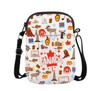 MYSOMY Canada Travel Crossbody Bag Canada Souvenir Gift Canada Trip Shoulder Bag Canada Lover Gift Canadian Gift (Canada CB)