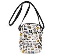 MYSOMY Captain Jack Crossbody Bag Captain And The Pirates Gifts Not All Treasure’s Silver And Gold Mate Pirates Shoulder Bag (NOT ALL cb1 uk1)