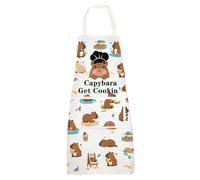MYSOMY Capybara Kitchen Apron Capybara Cooking Apron Capybara Get Cookin’ Apron Capybara Themed Gifts Capybara Lovers Gifts (Capybara AP UK)