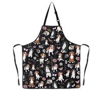 MYSOMY Cavalier King Charles Spaniel Apron Cavalier King Charles Gifts Cavalier King Charles Spaniel Cooking Apron (Blacktan dog ap UK1)