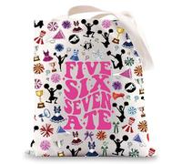 MYSOMY Cheerleader Tote Bag Cheerleader Gift Five Six Seven Ate Cheer Shoulder Bag Cheer Mom Gifts (Five Six uk)
