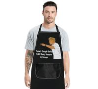 MYSOMY Chef Ramsay Kitchen Apron Cooking TV Show Inspired Gift There's Enough Garlic To Kill Every Vampire In Europe Chef Ramsay Fans Gift (There's enough garlic to kill every vampire in Europe)