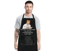 MYSOMY Chef Ramsay Kitchen Apron Cooking TV Show Inspired Gifts This Squid Is So Undercooked Chef Ramsay Fans Gifts (this squid is so undercooked i can stil hear)