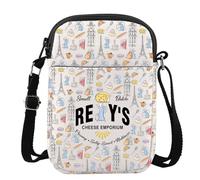 MYSOMY Chef Rat Crossbody Bag Anyone Can Cook Gifts Little Chef Gifts Cartoon Rat Paris France Gifts (Small Batch uk3)