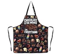 MYSOMY Chocolates Theme Apron Chocolates Baking Apron Chocolate is The Answer for Everything Gifts (Chocolate is ap4)