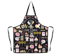 MYSOMY Christian Kitchen Apron Christian Kitchen Gifts Bible Verse Apron Taste And See That The Lord Is Good Aprons