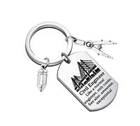 MYSOMY Civil Engineer Keychain Engineering Key Ring Funny Civil Engineering Gifts Architectural Engineer Gifts (Keychain)