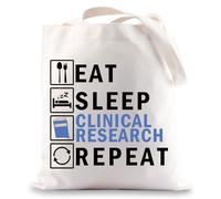 MYSOMY Clinical Research Tote Bag Clinical Research Coordinator Gifts Clinical Research Nurse Gifts Clinical Research Assistant Tote Bag (Clinical Research UK)