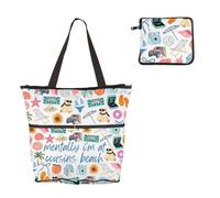 MYSOMY Conrad Fisher Fan Gift TSITP Team Conrad Canvas Tote Bag | TSITP TV Show Lovers Foldable Bag Cousins Beach Gift