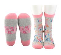 MYSOMY Crochet Socks - Unisex Adults - Pink - Size 4-13 - 1 Pair - Tube Socks - Casual - Crochet Era UK