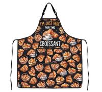 MYSOMY Croissant Kitchen Apron Paris Bakery Croissant Apron Baker Gift Chef Gift I'm Just Here For The Croissant (Croissant Apron3)