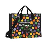 MYSOMY D & Dragon Makeup Bag Dungeon Master Gift D20 Dice Bag Goblins Can Have One More Dice Gifts RPG Gamer Zipper Pouch (Goblins can TG1)