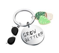 MYSOMY Demon Crowley Grow Better Keychain Crowley Snake Gifts A.Z. Fell And Co Gifts Ineffable Husbands Merch (GROW BETTER ky)