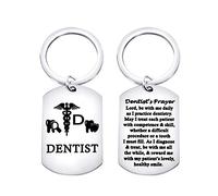 MYSOMY Dentist Keychain Dentist’s Prayer Dental Gift for Dentist Dental Hygienist Gifts (Dentist’s Prayer)