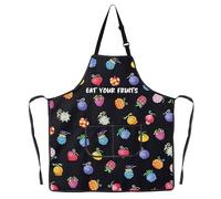 MYSOMY Devil Fruits Kitchen Apron Anime Devil Fruit Gift Gomu Gomu Anime Fruit Gifts Devil Fruits Merch (EAT YOUR UK1)