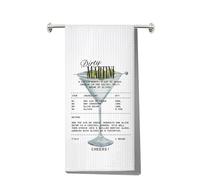MYSOMY Dirty Martini Kitchen Towel - Modern, Heavyweight (500-700 gsm) Polyester and Polymer Blend - Large, 16" x 24" - Dirty Martini UK