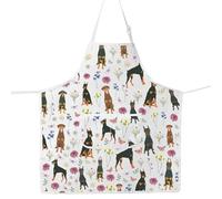 MYSOMY Doberman Apron Doberman Dog Lover Gift Doberman Mom Gift Doberman Owner Apron Dobie Dog Aprons (straightbl ear ap uk1)