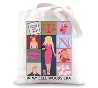 MYSOMY Elle Woods Tote Bag Elle Woods Gift Lawyer Blonde Gift What Like It's Hard Gifts Legally Misucal Shoulder Bag (ELLE UK)