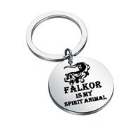 MYSOMY Falkor Keychain Falkor Lover Gifts Falkor Is My Spirit Animal Jewelry Luck Dragon Falkor Gifts (Falk Key UK)