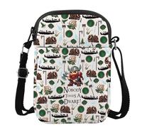 MYSOMY Fantasy Book Inspired Crossbody Bag Nobody Tosses a Dwarf Gifts Fellowship Movie Gifts (NOBODY tosses uk3)