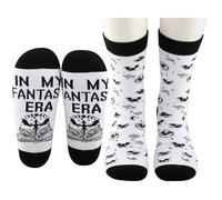 MYSOMY Fantasy Book Socks Fantasy Book Lover Gifts Fantasy Reader Socks In My Fantasy Era Gifts Dragons Socks (Fantasy UK)