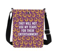 MYSOMY Fantasy Books Crossbody Bag Reaping Day Club Gifts Like All-Fire Gifts Fantasy Novel Shoulder Bag (They Will Not CB2)