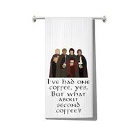 MYSOMY Fantasy Movie Kitchen Towel Gift Coffees Lover Gifts I've Had One Coffee Yes But What About Second Coffee Tea Towel (second coffee kt1)
