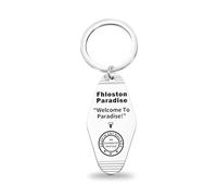 MYSOMY Fhloston Paradise Keychain Leeloo Multipass Gifts Element Movie Keychain Korben Dallas Gifts (Welcome To Paradise uk)