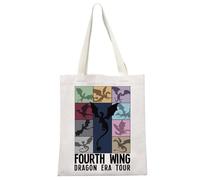 MYSOMY Fourth Wing Dragon Era Tour Tote Bag Fantasy Reader Gift In My Fantasy Era Shopping Bag Fourth Wing Riders Quadrant (Dragon Era TB3)