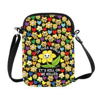 MYSOMY Game Flower Crossbody Bag Game Lover Gifts Evil Flower Gifts In This World It's Kill Or Be Killed Shoulder Bag (IT'S KILL OR cb3)