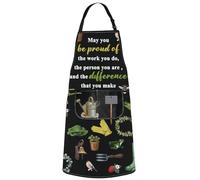 MYSOMY Gardening Apron With Pockets Gardening Lover Gift Gardener Apron Gardener Gift Plant Lover Apron (difference Gardening UK)