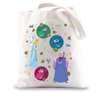 MYSOMY Good Fairies Tote Bag Good Fairies Gifts Flora Fauna Merryweather Gifts Fairy Godmothers Shoulder Bag (blue Fairies uk1)