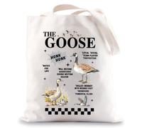 MYSOMY Goose Tote Bag Goose Lover Gifts Goose Themed Gifts Goose Mom Gifts Silly Goose Tote Bag (the goose UK)